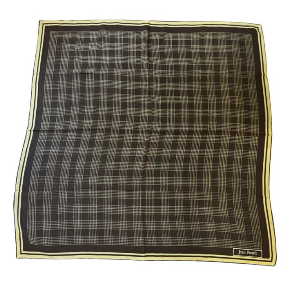 100% Pure Silk Scarf Vintage Jean Picard 1973